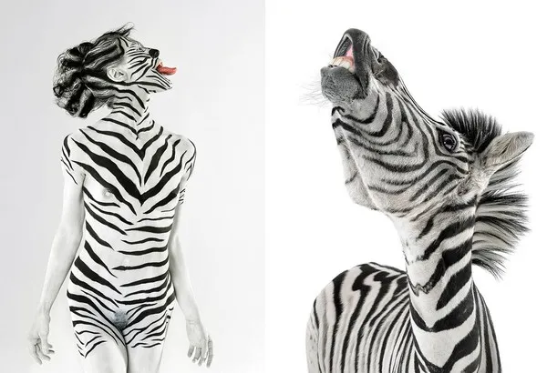 [Photography] Lennette Newell : Zebra Woman | Pégase Daily