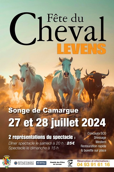 Fête du Cheval 2024 à Levens - Songe de Camargue | Pégase Daily