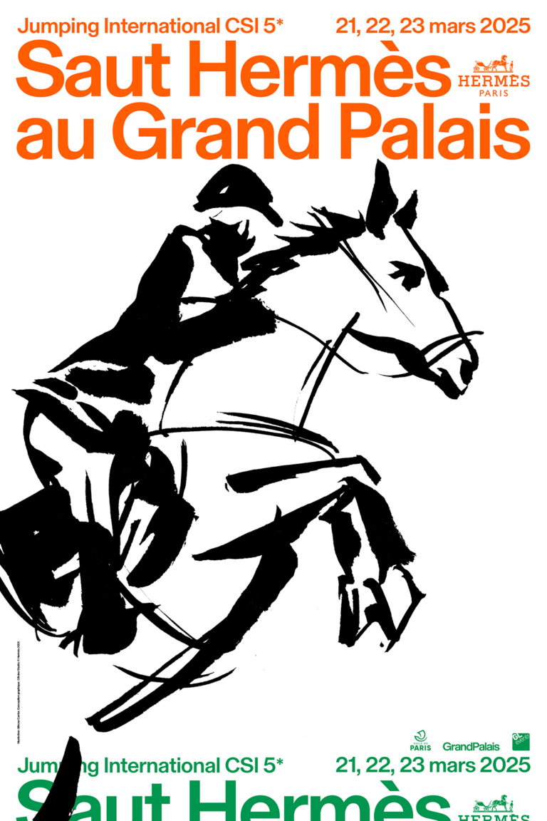 Affiche Saut Hermès 2025 au Grand Palais à Paris | Pégase Daily