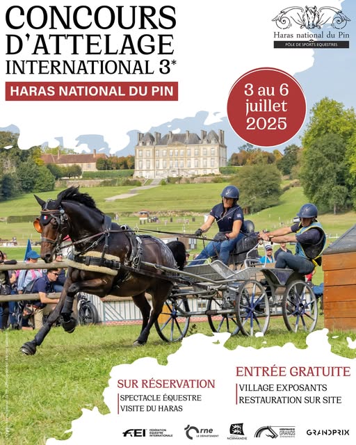 Concours International d’Attelage 3* - Haras National du Pin, événement équestre, 1er agenda équestre du monde du cheval | Pégase Daily