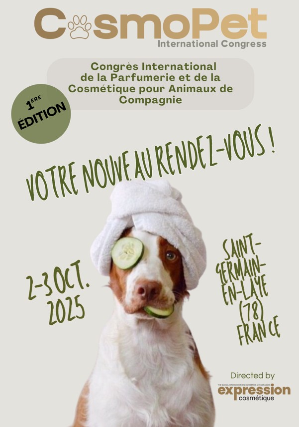 CosmoPet - Congrès International de la Parfumerie et de la Cosmétiques pour Animaux de Compagnie, événement agenda Saint-Germain-en-Laye | Pégase Daily