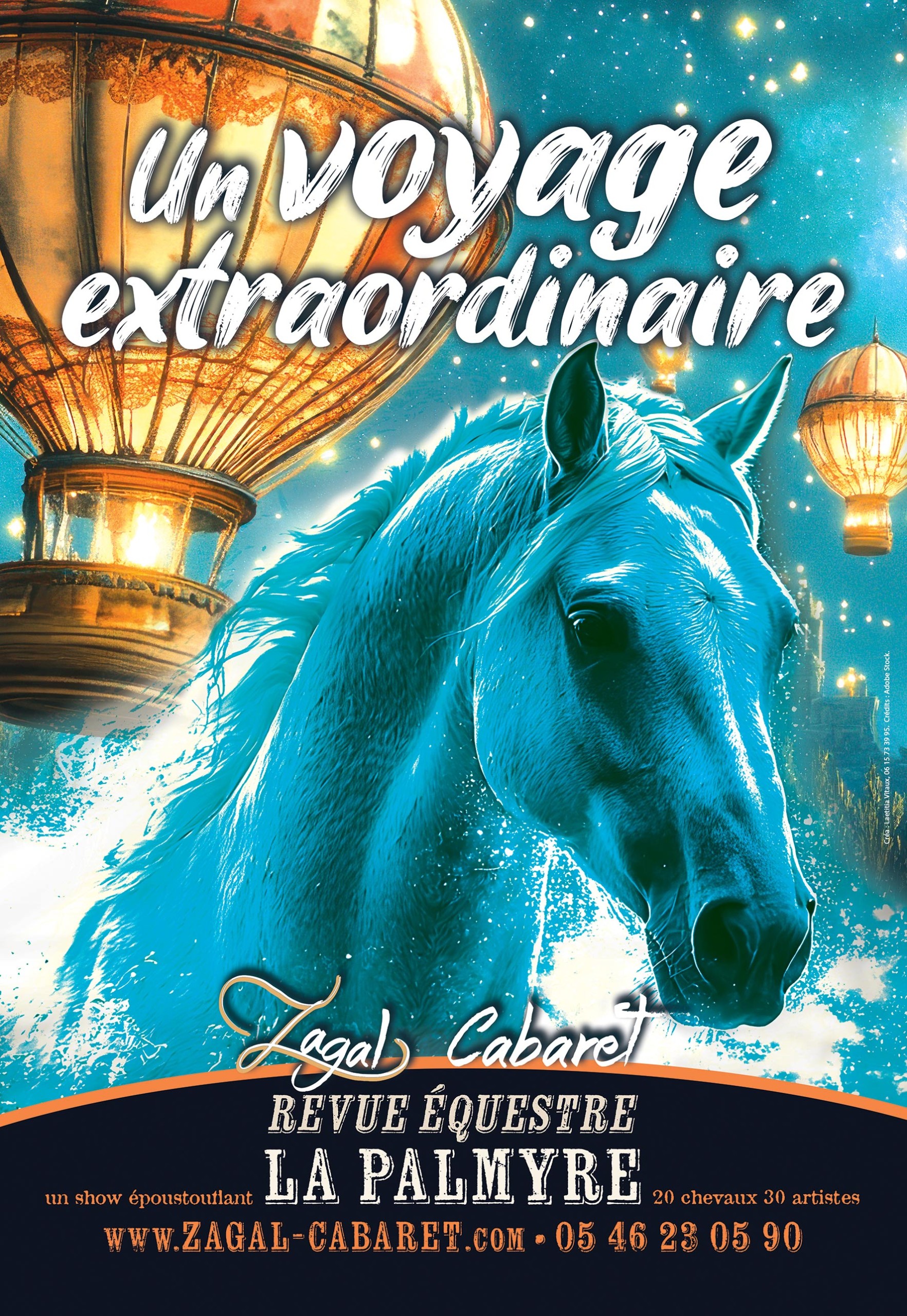 Cabaret Zegal affiche spectacle I Pégase Daily, Cheval,Festival