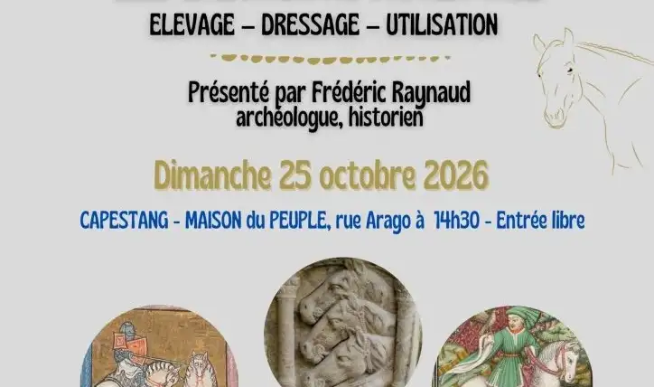 Chevaux moyen age conference, agenda équestre, événement équestre,